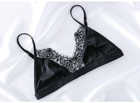 Soft Satin Bra | With beautiful lace edges to finish!