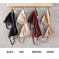 Soft Satin Bra | With beautiful lace edges to finish!