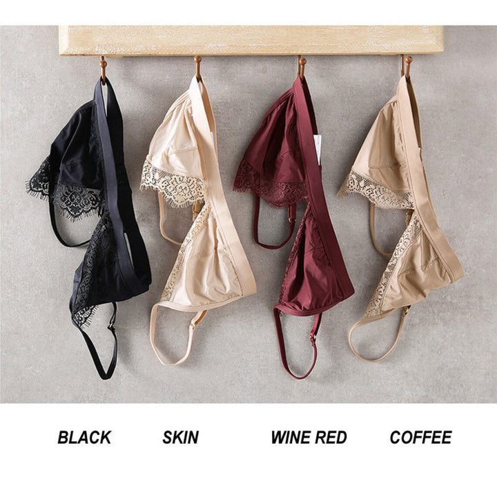 Soft Satin Bra | With beautiful lace edges to finish!