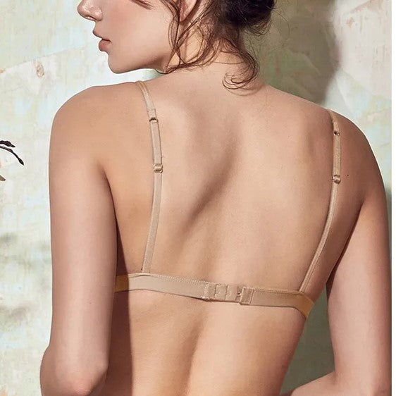 Soft Satin Bra | With beautiful lace edges to finish!