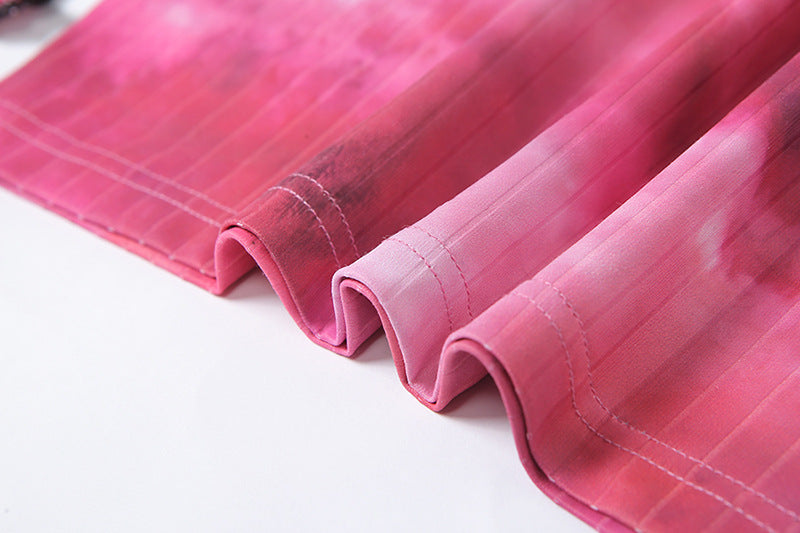 Beatrice Dress | With a cheerful tie-dye pattern