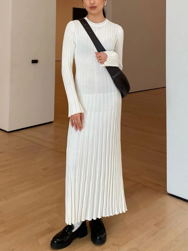 Gracie Knitted Maxi Dress | Sleek & Flattering