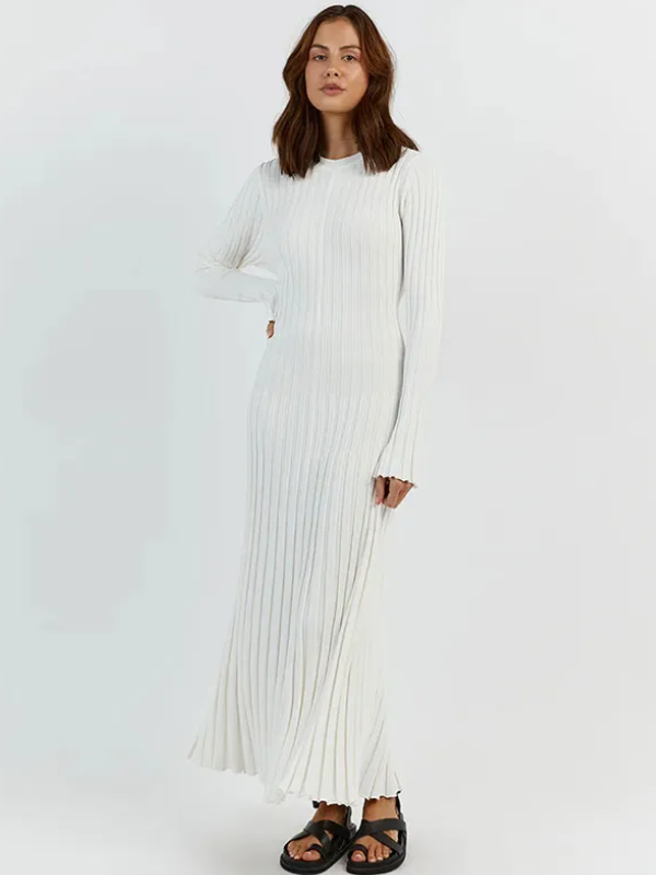 Gracie Knitted Maxi Dress | Sleek & Flattering