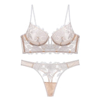 Sexy Franse Kant Lingerie Set | Met diepe V-decolleté