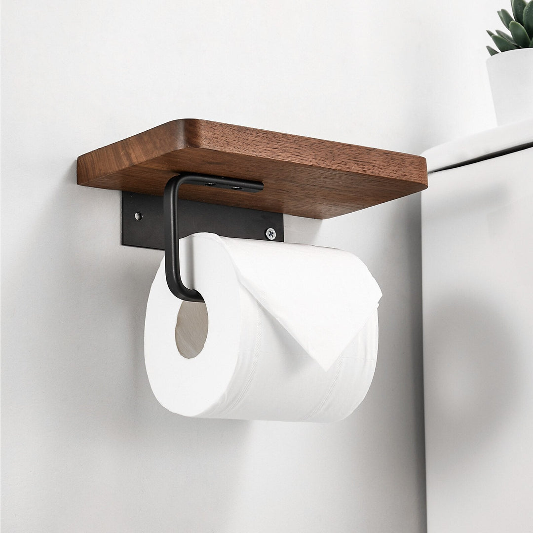 Wooden Toilet Paper Holder | Trendy & handy
