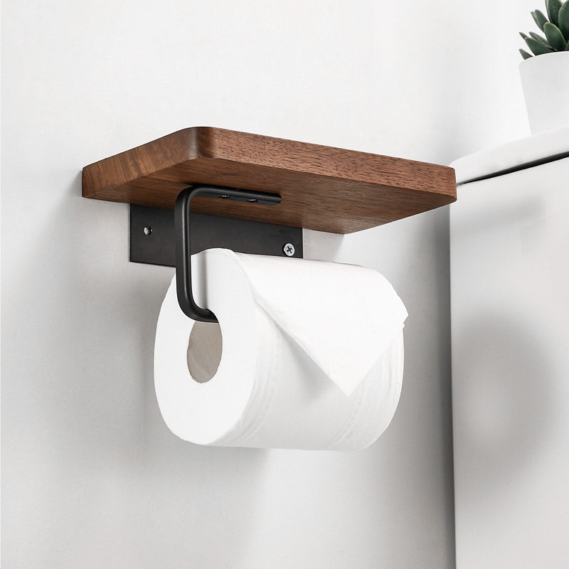 Wooden Toilet Paper Holder | Trendy & handy