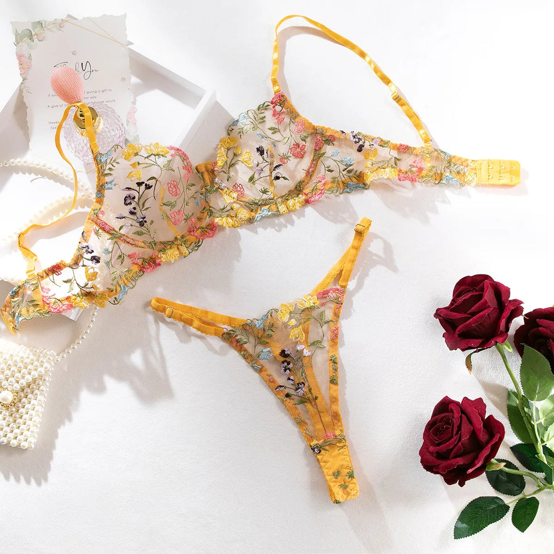 Lace Lingerie Set | Two-piece with beautiful embroidery