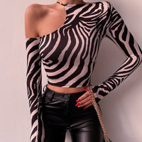 Bijou Zebra Top | Wzór sezonu