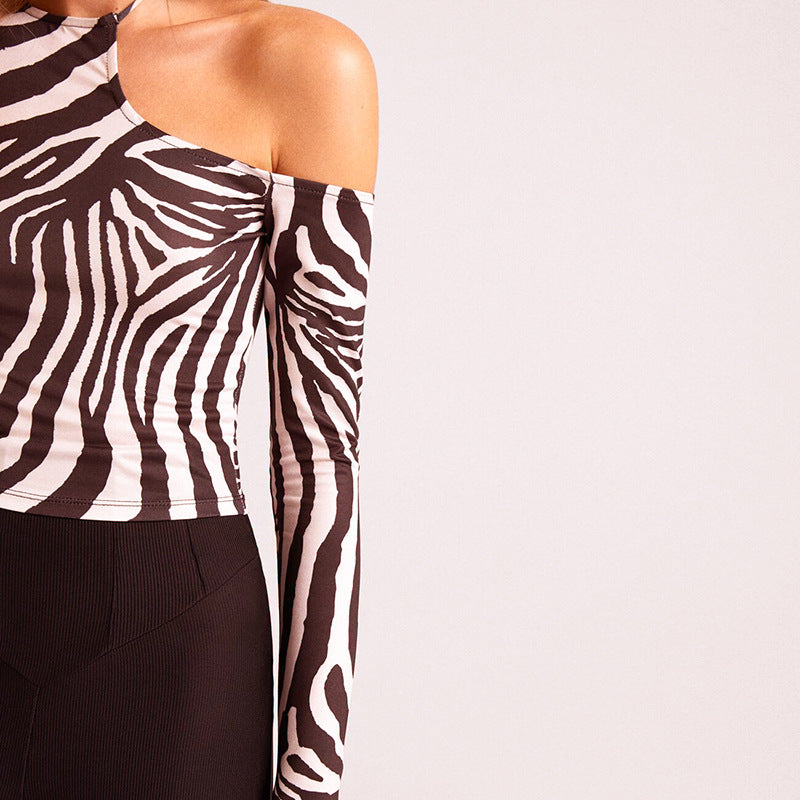 Bijou Zebra Top | Wzór sezonu