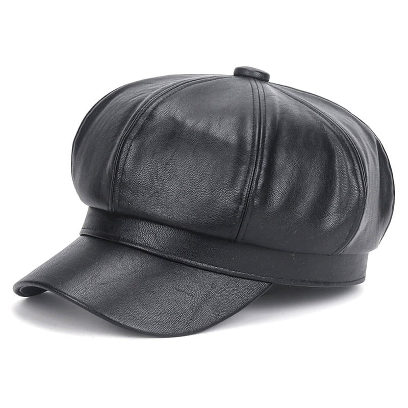 Serene Leather Beret | Stylish & Tough