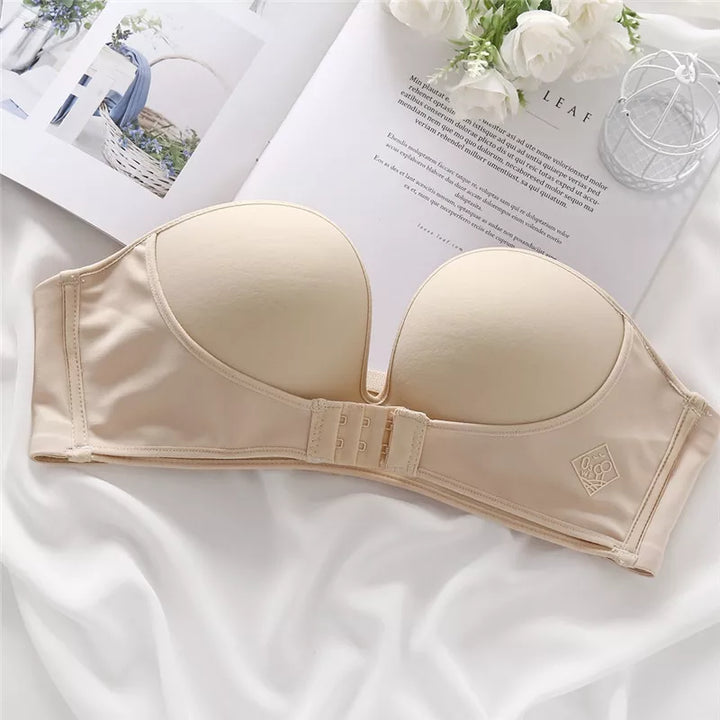 Strapless Push-Up Bra | With convenient front closure!