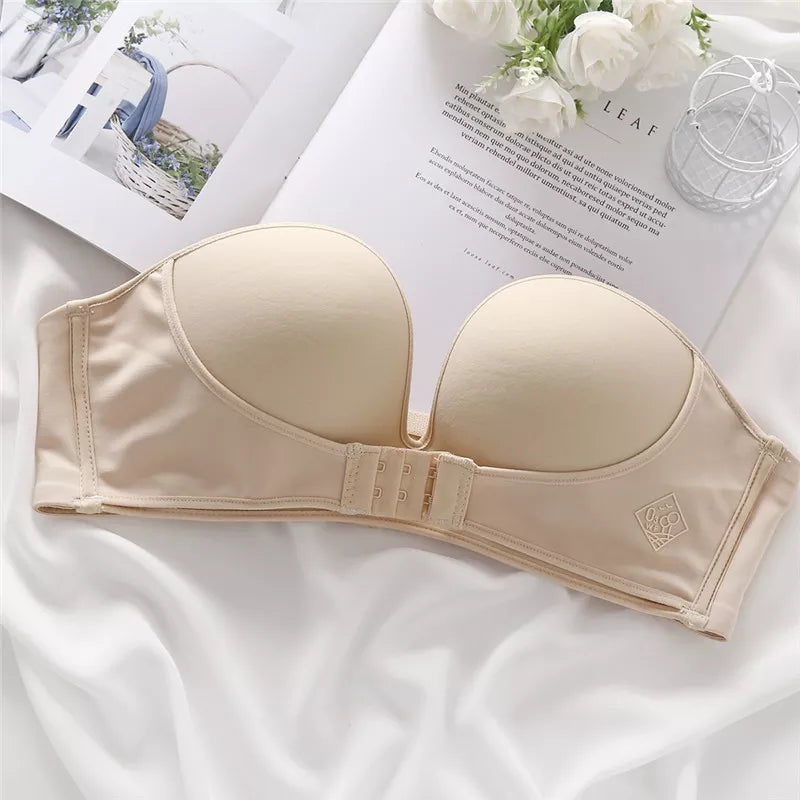 Strapless Push-Up Bra | With convenient front closure!