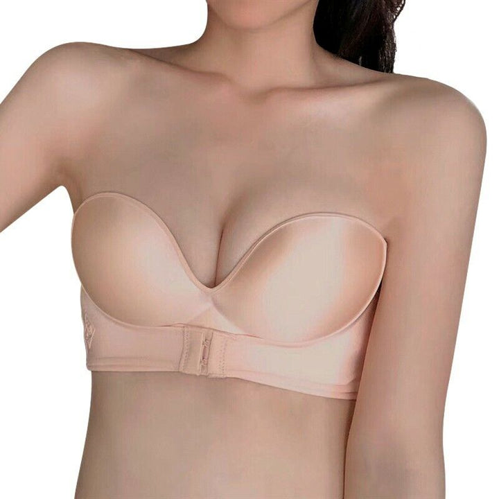 Strapless Push-Up Bra | With convenient front closure!