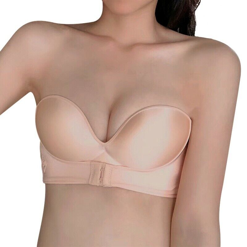 Strapless Push-Up Bra | With convenient front closure!