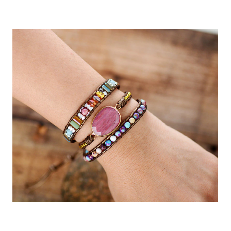 Winnie Wrap Bracelet with Unique Gemstones | A Magical Piece of Jewelry