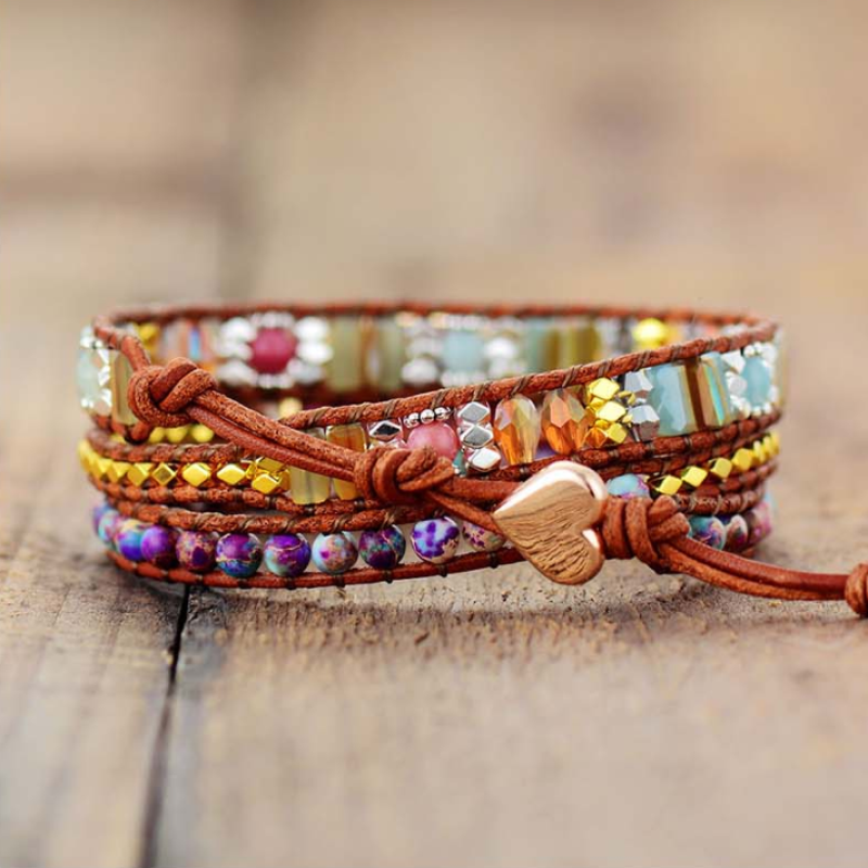 Winnie Wrap Bracelet with Unique Gemstones | A Magical Piece of Jewelry