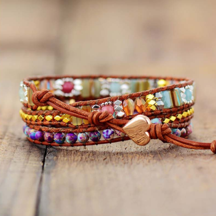 Winnie Wrap Bracelet with Unique Gemstones | A Magical Piece of Jewelry