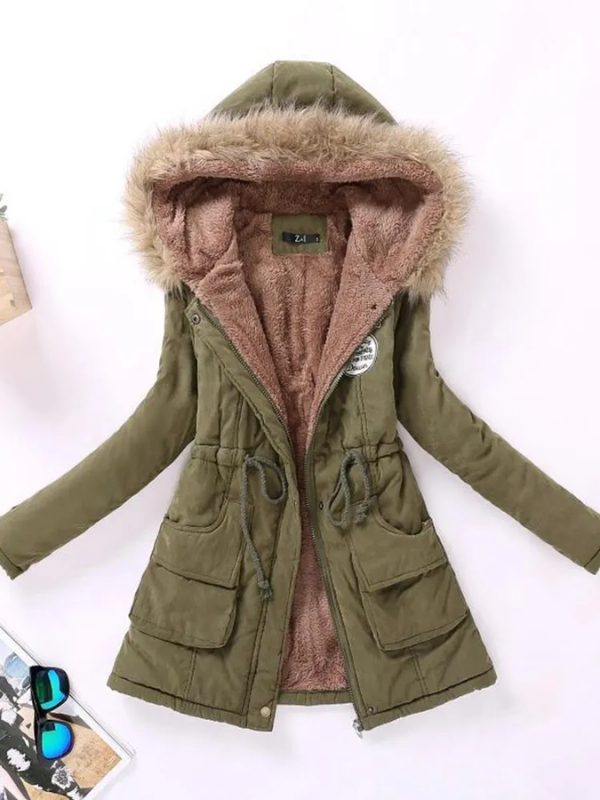 Kaitlyn Parka o dopasowanym kroju z kapturem | Wygodna i stylowa