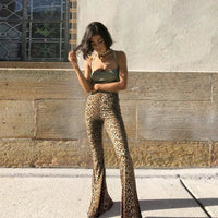 Alia Animal Flared Pants | Stylish & sexy trousers