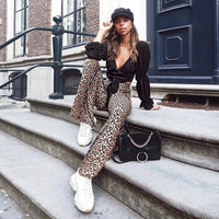 Alia Animal Flared Pants | Stylish & sexy trousers