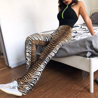 Alia Animal Flared Pants | Stylish & sexy trousers