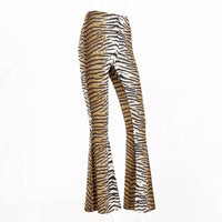 Alia Animal Flared Pants | Stylish & sexy trousers