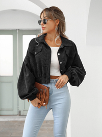 Eva Cropped Bomber Jacket | Bold & Stylish