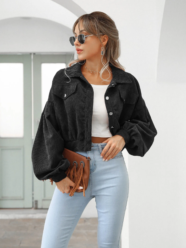Eva Cropped Bomber Jacket | Bold & Stylish