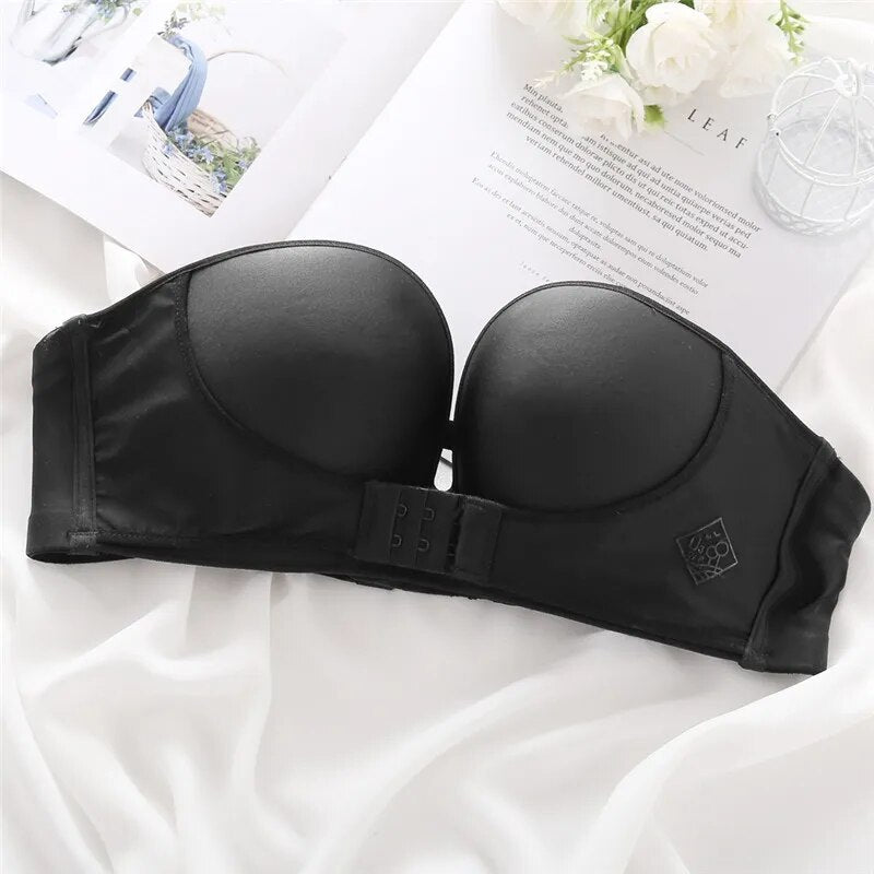 Strapless Push-Up Bra | With convenient front closure!
