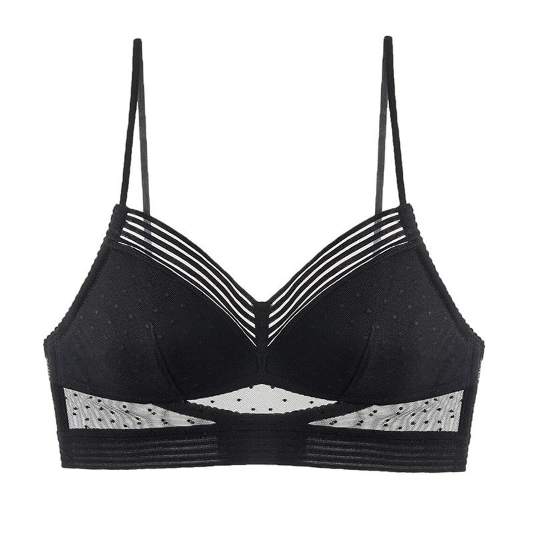 Backless Bra | With trendy polka dot mesh