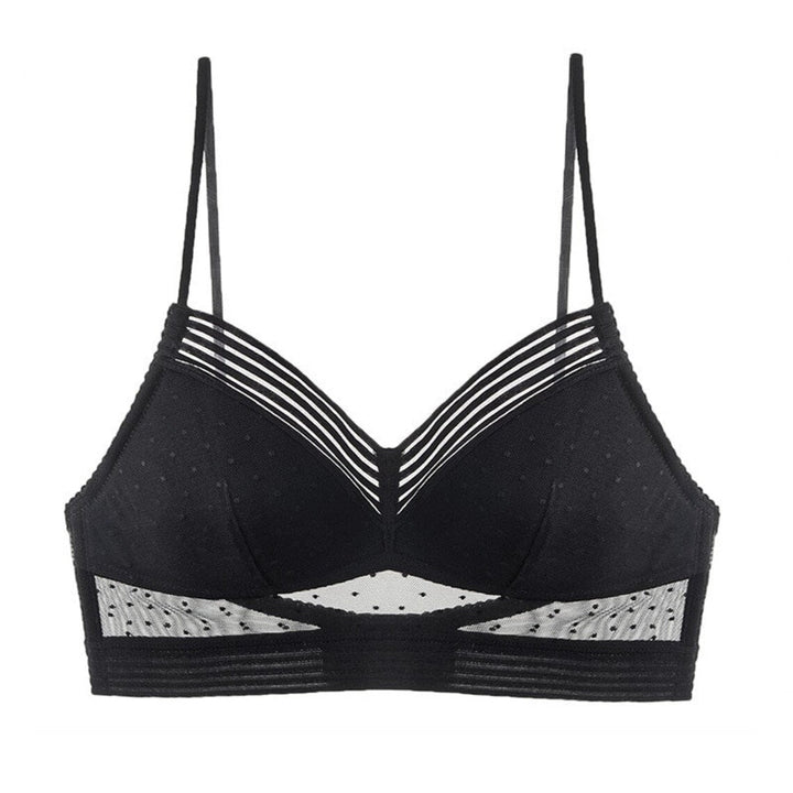 Backless Bra | With trendy polka dot mesh