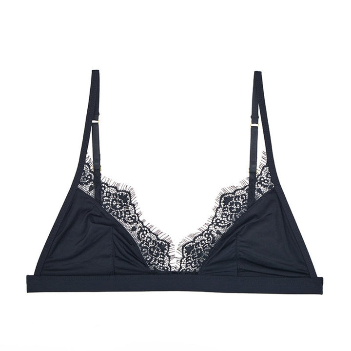 Soft Satin Bra | With beautiful lace edges to finish!