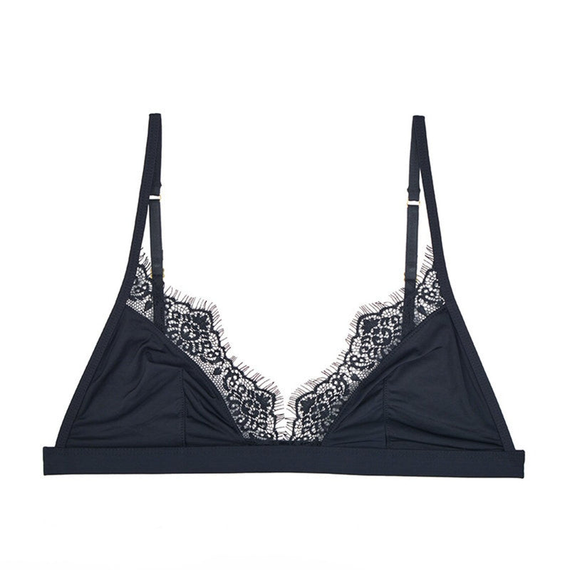 Soft Satin Bra | With beautiful lace edges to finish!