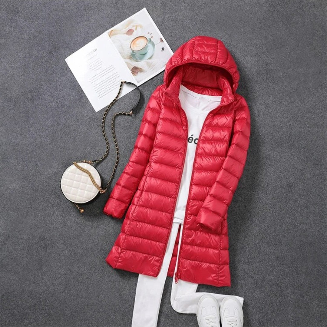 Daisy Long Down Jacket | Cozy & Stylish