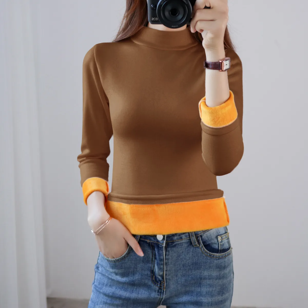 Athena Velvet Thermal Top | Warm & Comfortable