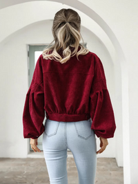 Eva Cropped Bomber Jacket | Bold & Stylish