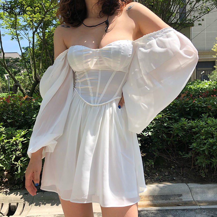 Fayza Dress | A romantic, white summer dress
