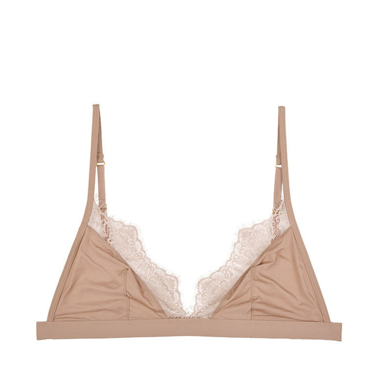 Soft Satin Bra | With beautiful lace edges to finish!