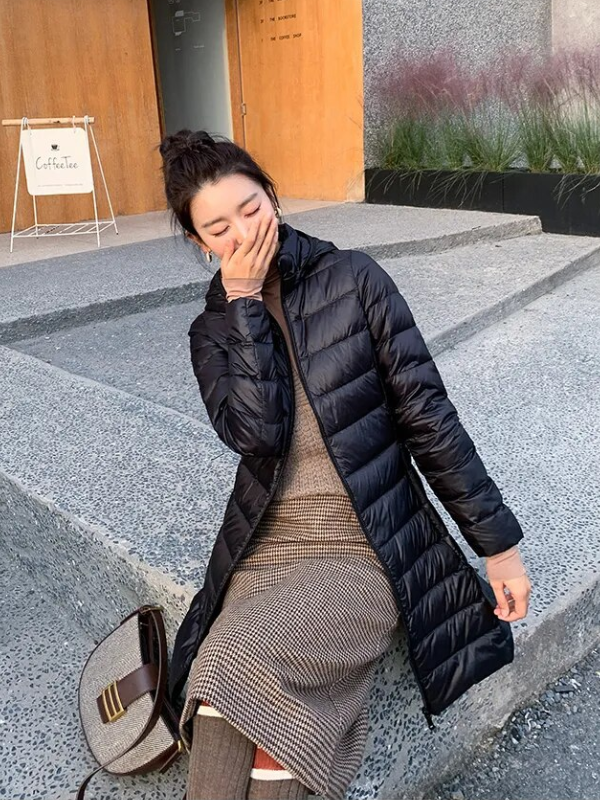 Daisy Long Down Jacket | Cozy & Stylish