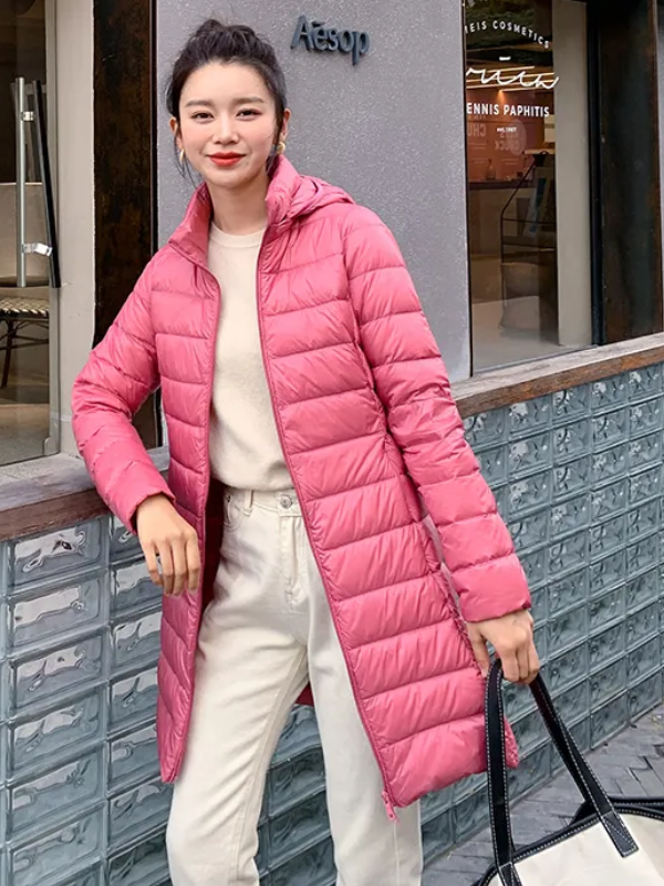 Daisy Long Down Jacket | Cozy & Stylish