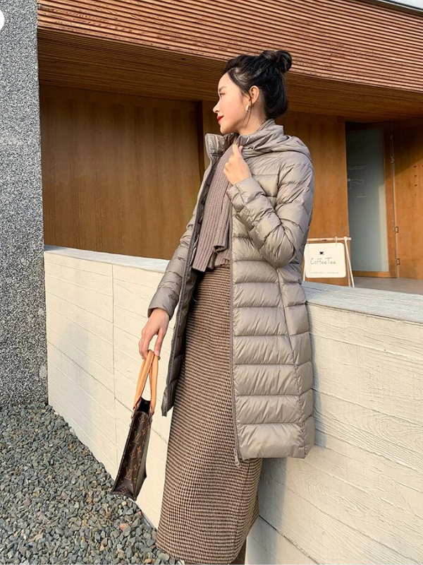 Daisy Long Down Jacket | Cozy & Stylish