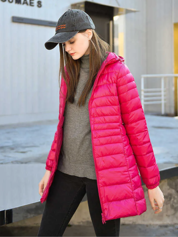 Daisy Long Down Jacket | Cozy & Stylish