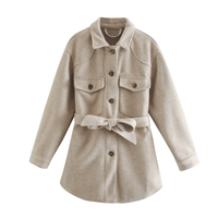 Dalia Women's Coat | Stylish Mid-Length Woolen Jacket for Women