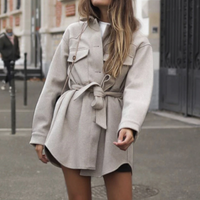 Dalia Women's Coat | Stylish Mid-Length Woolen Jacket for Women