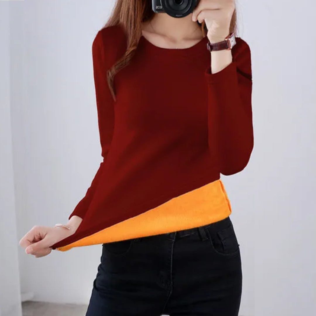 Athena Velvet Thermal Top | Warm & Comfortable