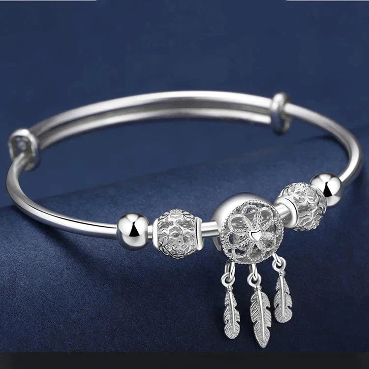 Zilveren Dreamcatcher armband