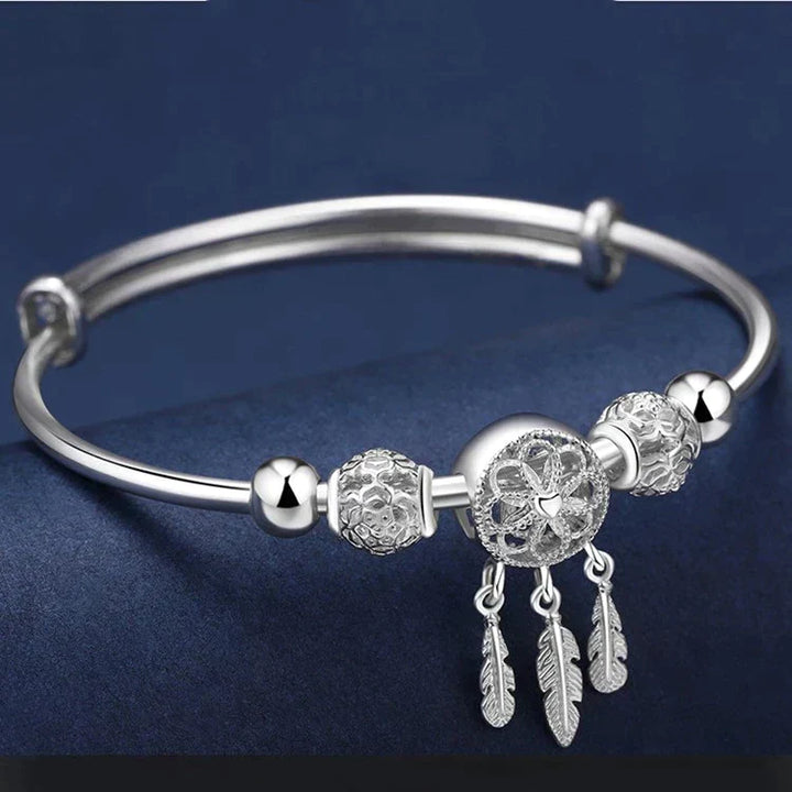 Zilveren Dreamcatcher armband