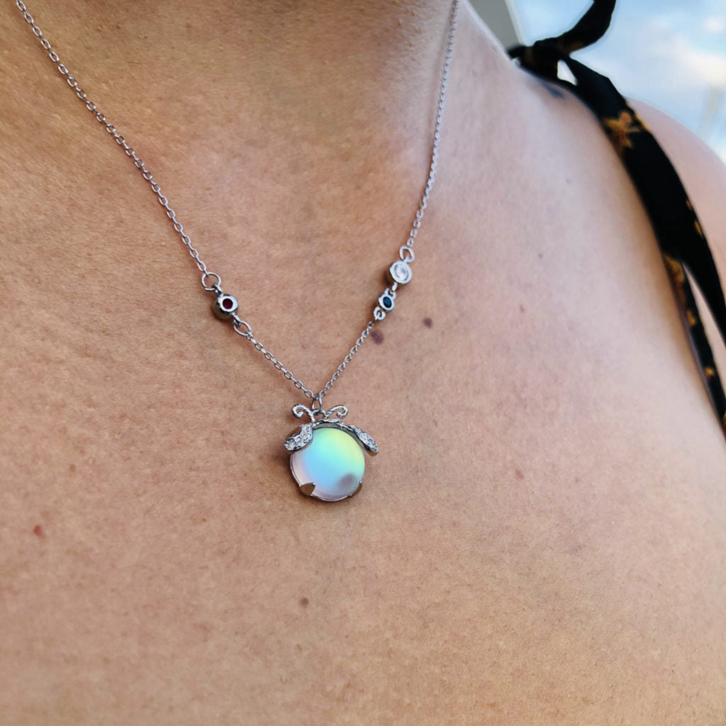 Firefly Moonstone Necklace | Unique and eye-catching