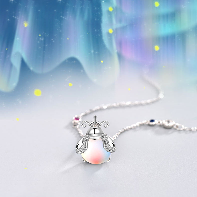 Firefly Moonstone Necklace | Unique and eye-catching