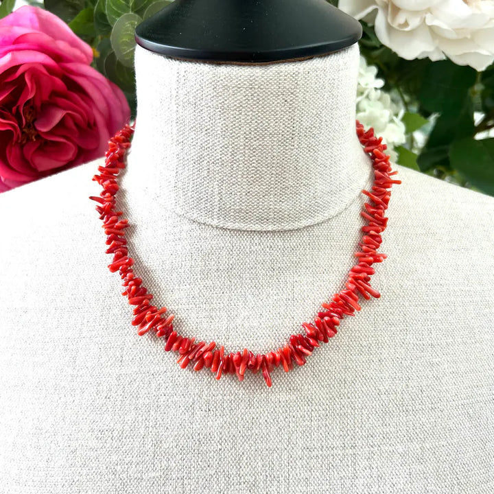 Red Coral Necklace | Colorful and Eye-Catching